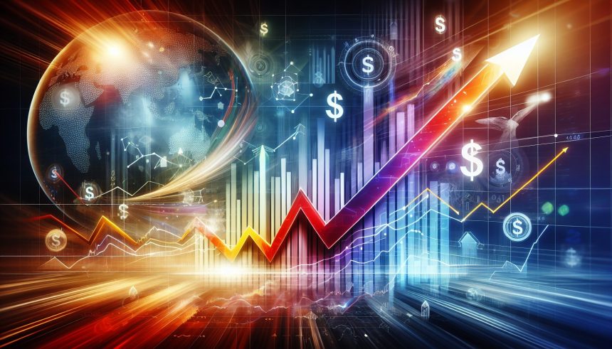 stock surges