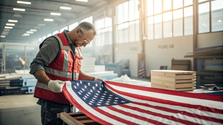 american supply chain worker