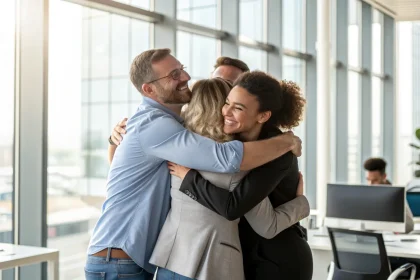 job hugging workplace
