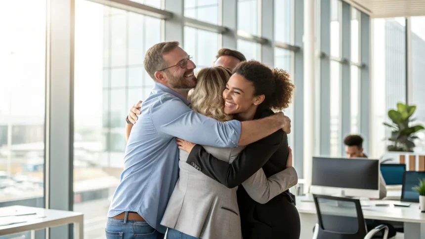 job hugging workplace