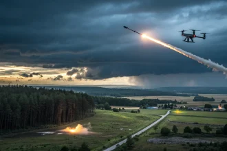 poland shoots drone