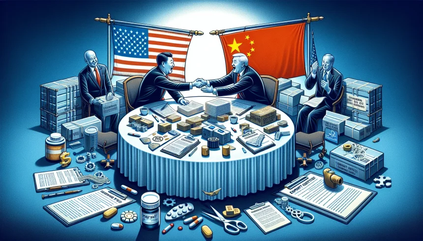 tariffs shipping fentanyl export controls agreements