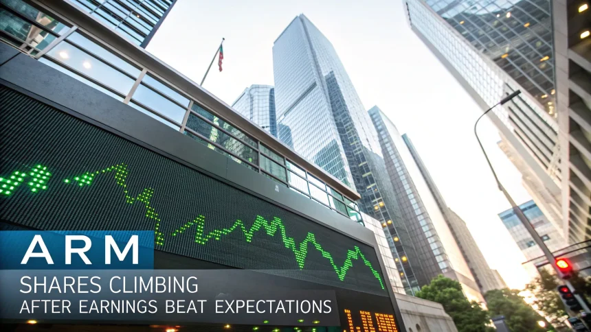 arm shares climb after earnings