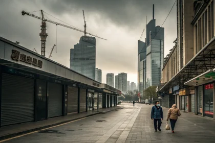 china october slowdown property risks