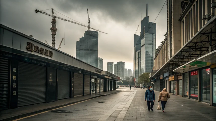 china october slowdown property risks