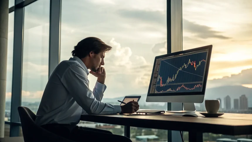 analyst evaluates market conditions outlook