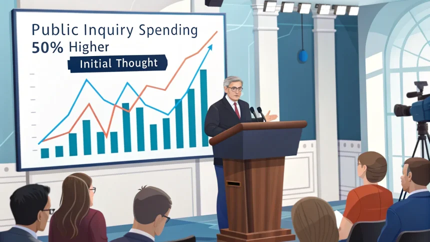 public inquiry cost overrun analysis