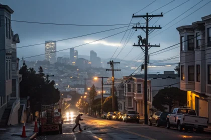 san francisco power outage pge customers