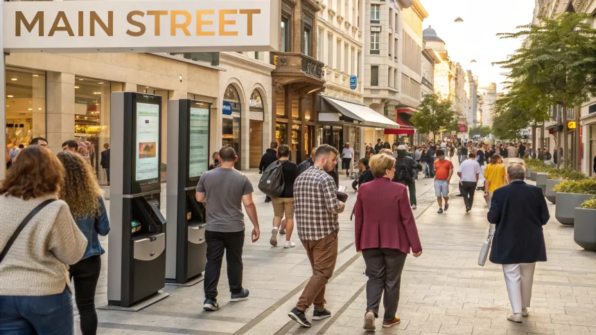 main street cryptocurrency exposure adoption