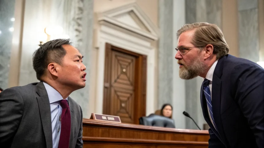 amo confronts omb chief healthcare cuts