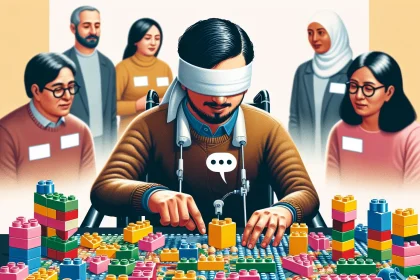 blind lego builder advocacy accessibility