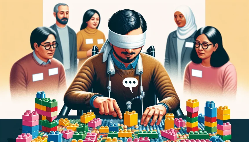 blind lego builder advocacy accessibility