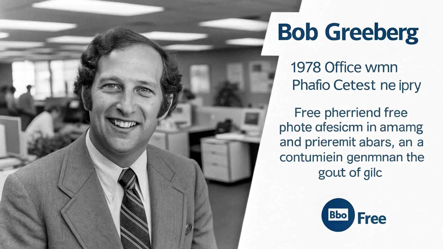 office radio contest portrait 1978