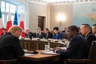 global leaders confront conflict economic strain