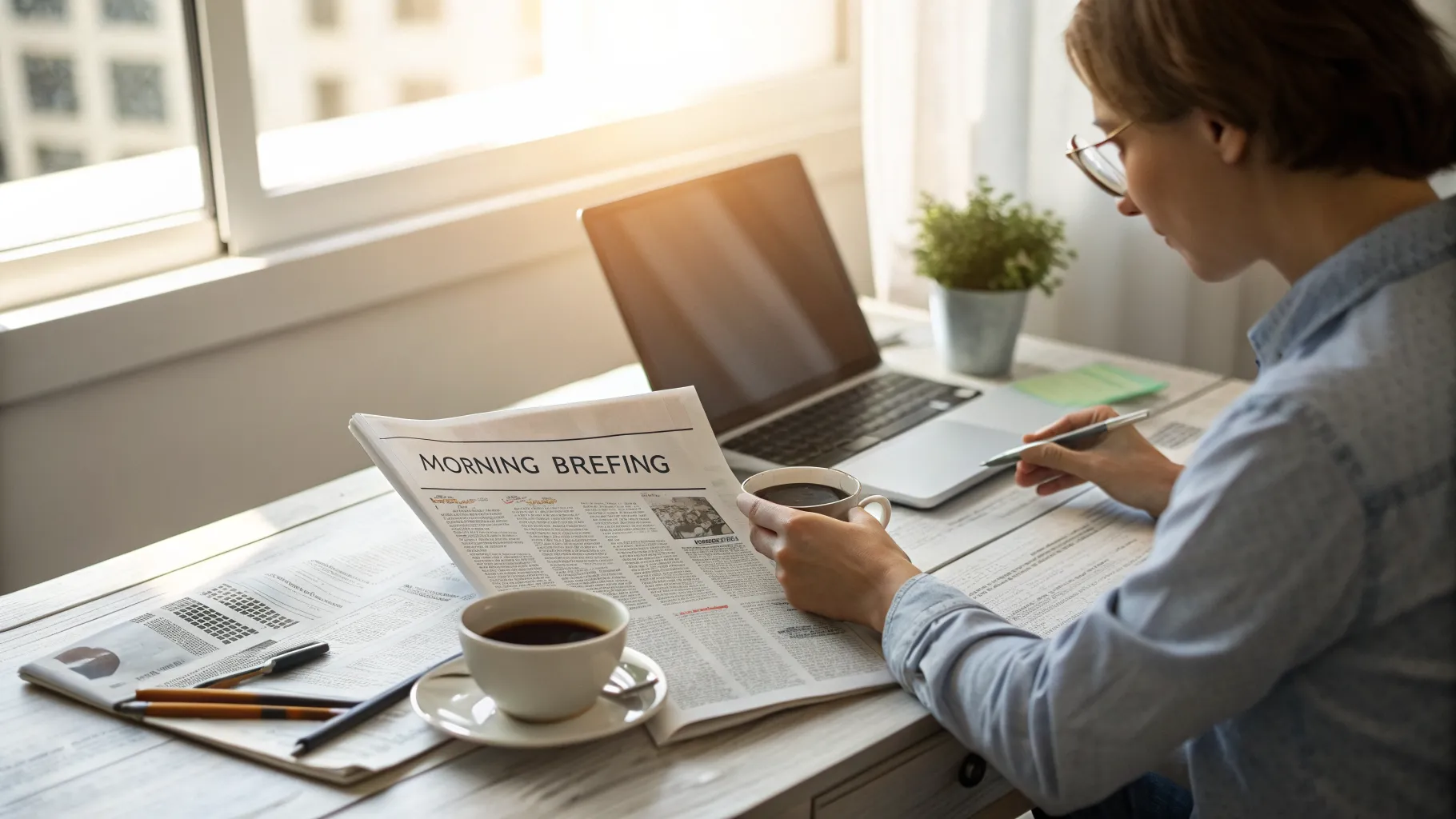 morning news briefing for busy readers